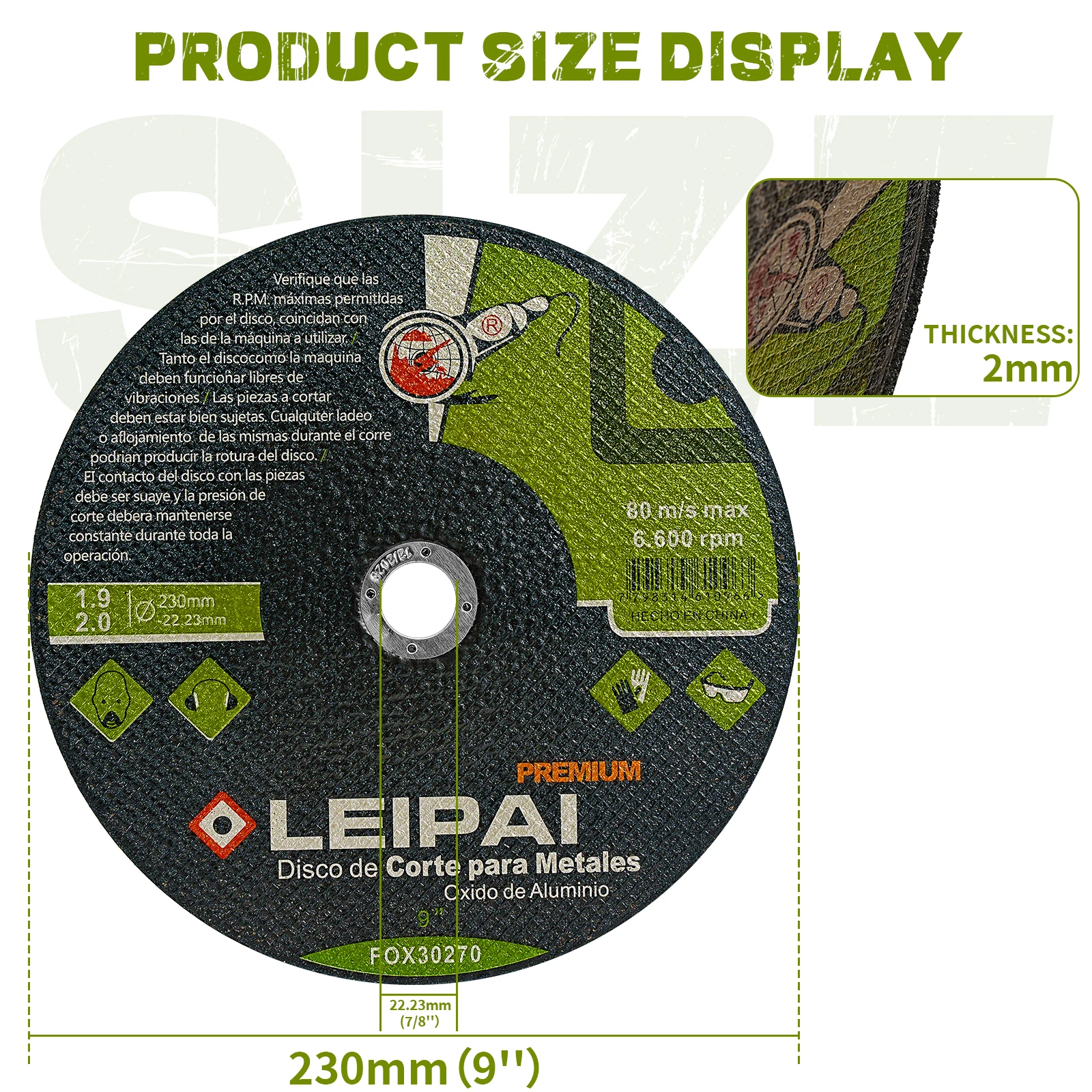 230mm Metal Cutting Disc 9 Resin Grinding Wheel Disc for Cutting Machine Angle Grinder Metal Iron Plastic cutting disc grinding wheel