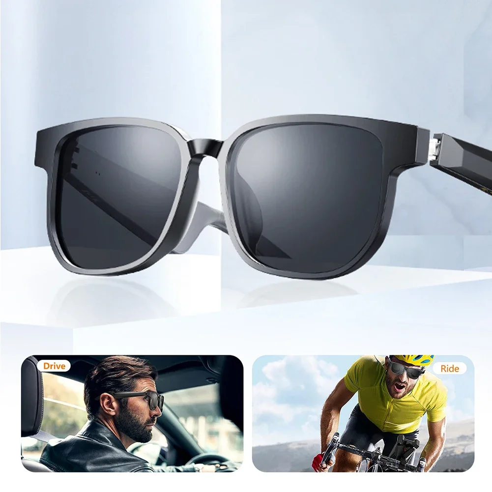 Telephone Cycling Sunglasses Sport Stereo Wireless Bluetooth Headset /mp3 Riding Eyes Glasses with Black Sun Lens Headphones