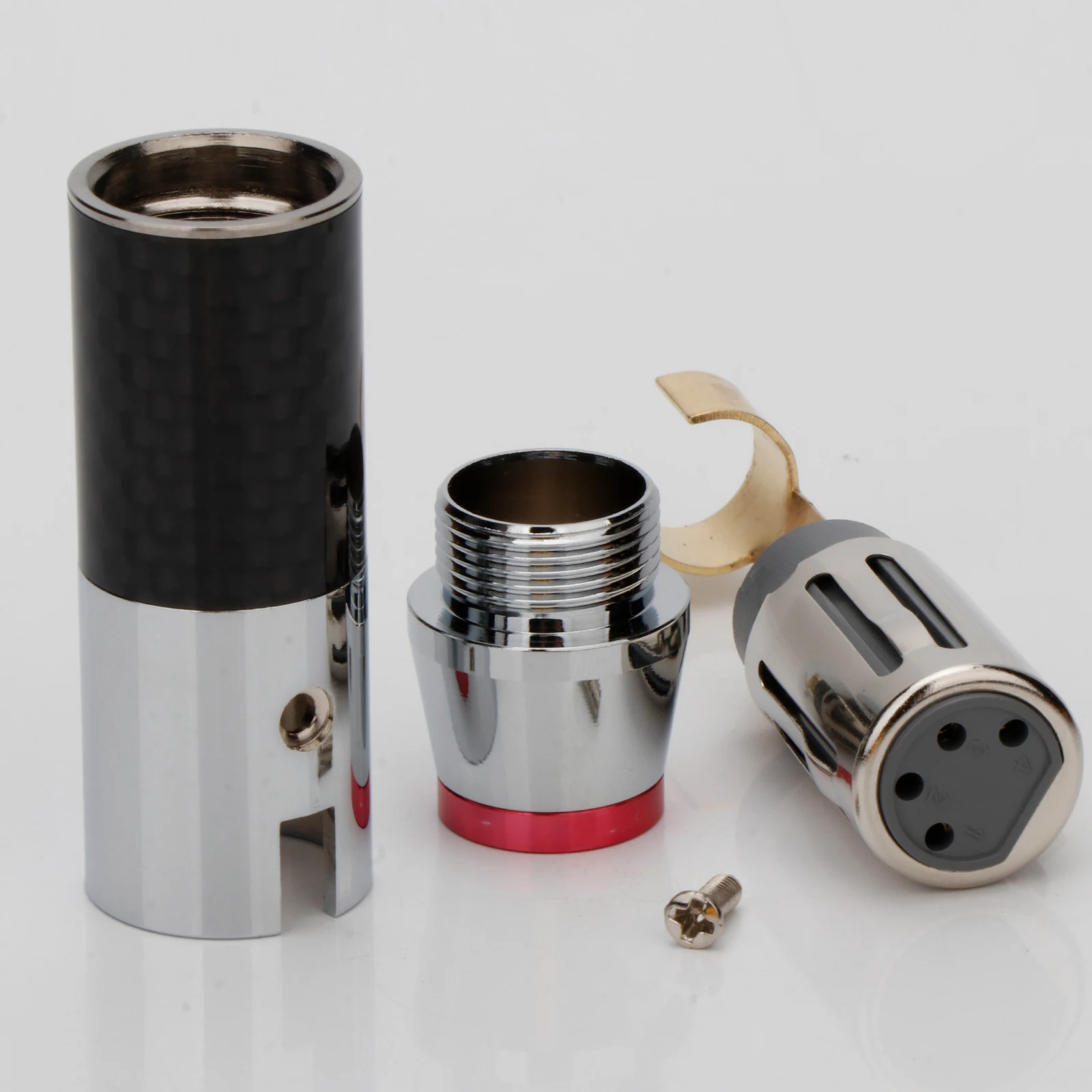 HiFi 4-Pin Audio XLR-Stecker Vergoldete XLR-Buchse und -Stecker Kopfhörer-Adapter für DIY-Audioverstärker und Kopfhörerkabel – Detail 2
