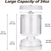 Pickles Jar With Forks Dry and Wet Dispenser Pickle Olives Hourglass Cucumber Container for Kitchen Juice Separator Tool 6