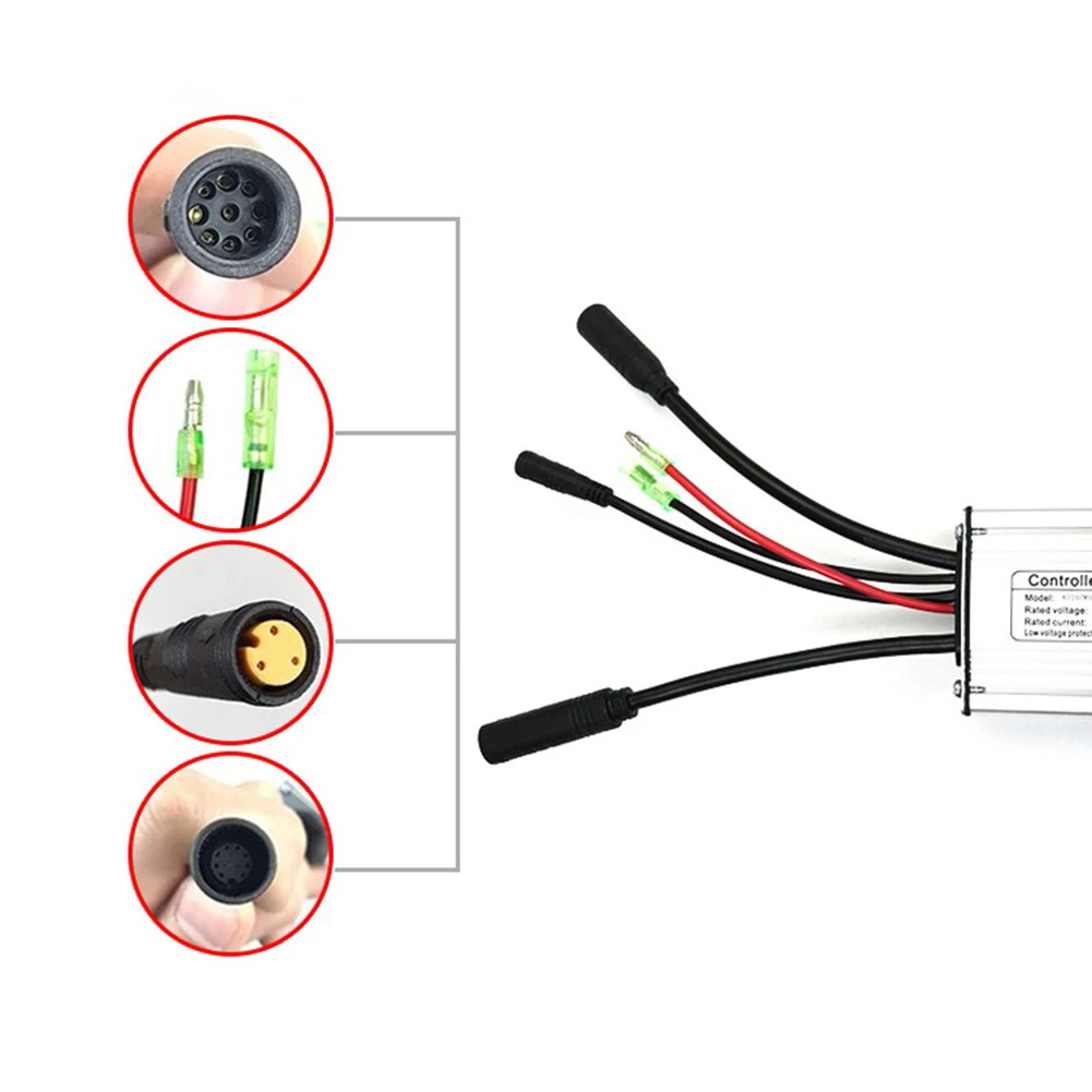 

1pc 36/48V KT-25A E-Bike Waterproof Controller W/Lightline For 750W Brushless Motor Electric Bicycle Accessories High Quality
