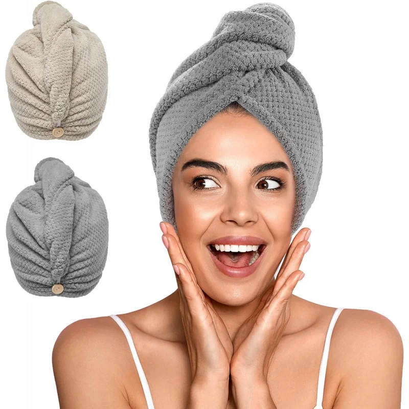 Microfiber Hair Towel Wrap Set for Women