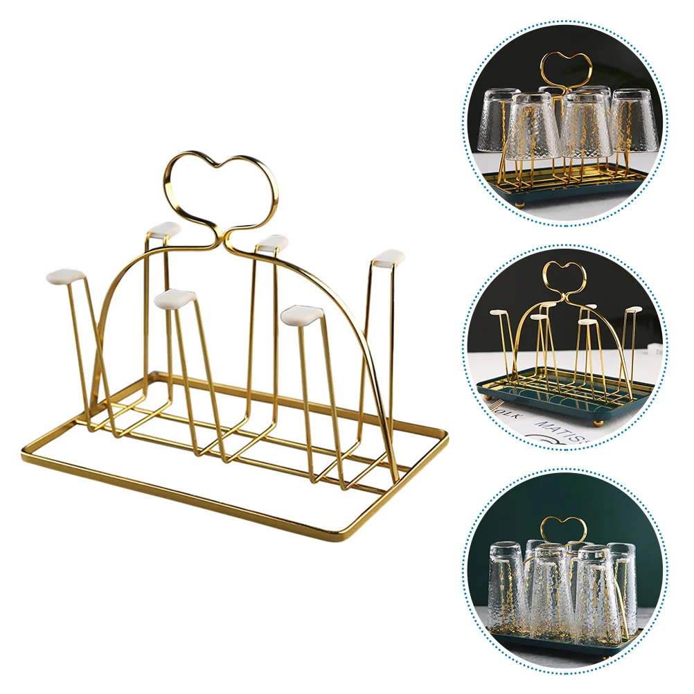 

1Pc Creative Glass Holder Beautiful Upside-down Goblet Storage Rack
