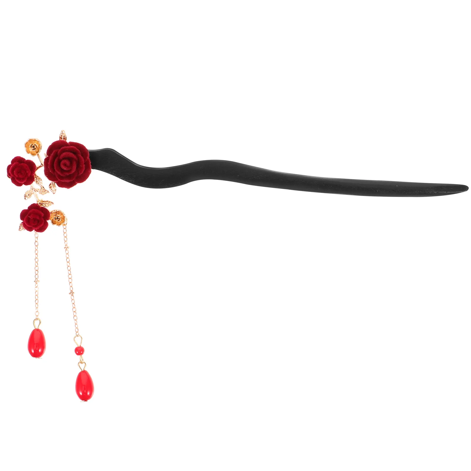 

Hairpin Tassel Accessories Women Bun Holder Chinese Floral Stick Barrettes