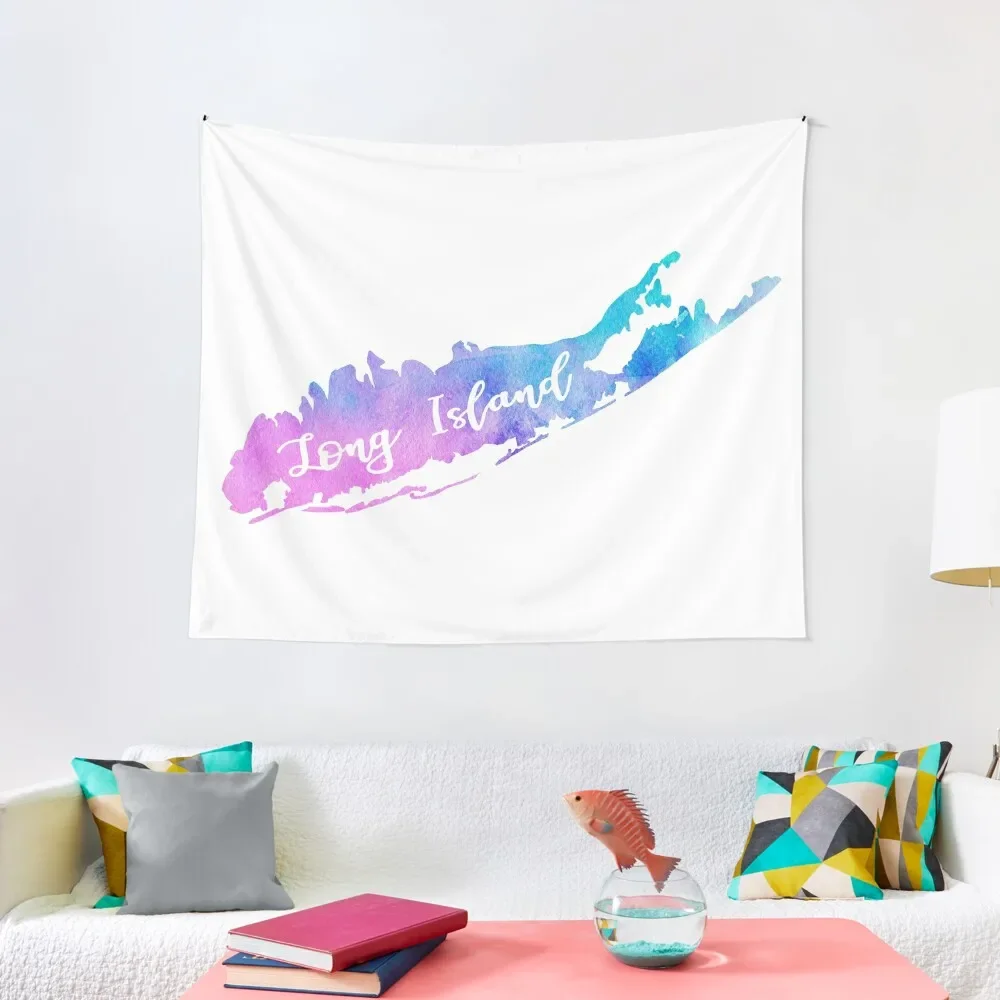 

Long Island Watercolor Tapestry Room Decor For Girls Custom Tapestry
