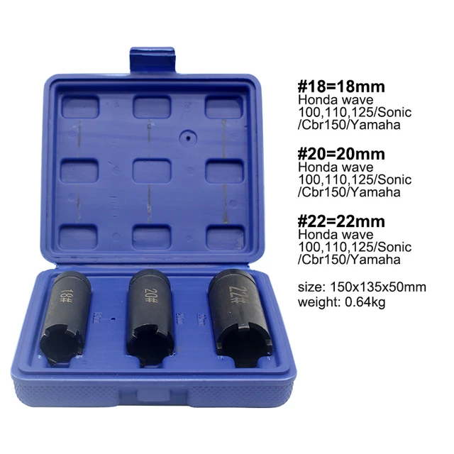 Chiave Per Dado Frizione Motociclo - 18, 20, 22mm A Quattro Artigli - Strumento Riparazione Motori
