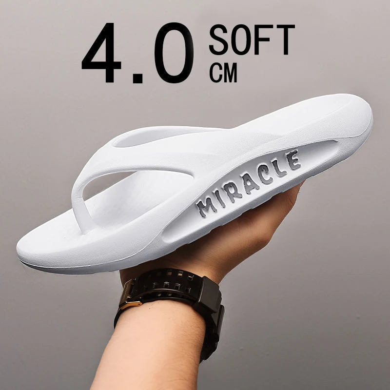 

men flip flops slipers luxury New Summer beach Shoes Man Soft comfortable white Slippers Men Male Footwear women