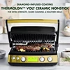 Elite 7-in-1 Multi-Function Contact Grill & Griddle, Healthy Ceramic Nonstick Aluminum, Grill & Waffle Plates, Adjustable Shade 2