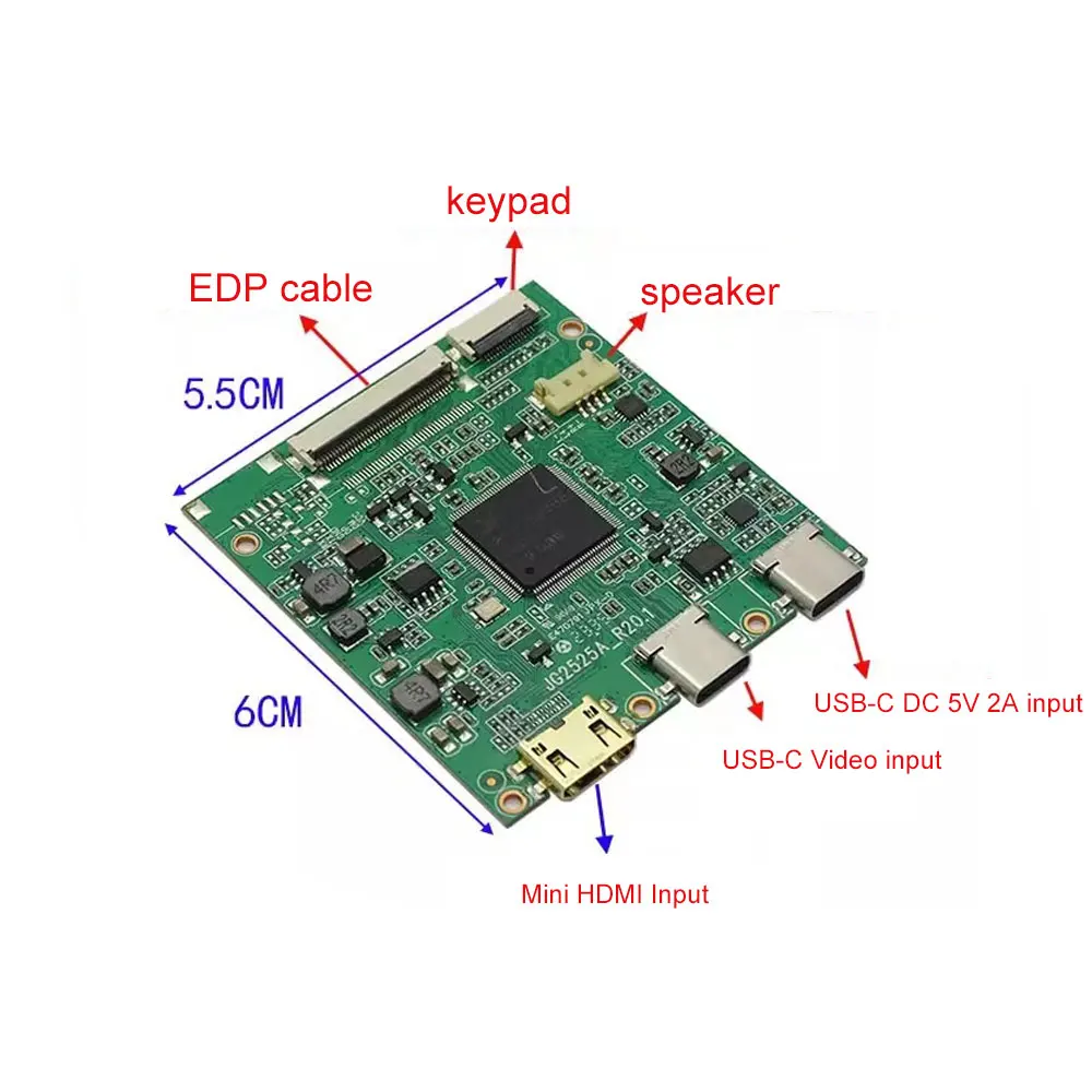 N156HCA EAA EBA E5A E5B EN1 EA1 GA3 GA4 1920X1080 미니 HDMI 호환용 USB-C 타입-C LCD 컨트롤러 보드 키트