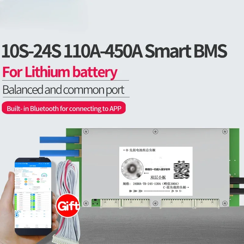 

10S-24S ANT BMS 16S 20S Support Software APP Bluetooth 500A 450A 300A 275A 200A 125A LiFePo4 Li-ion LTO Battery Protection Board