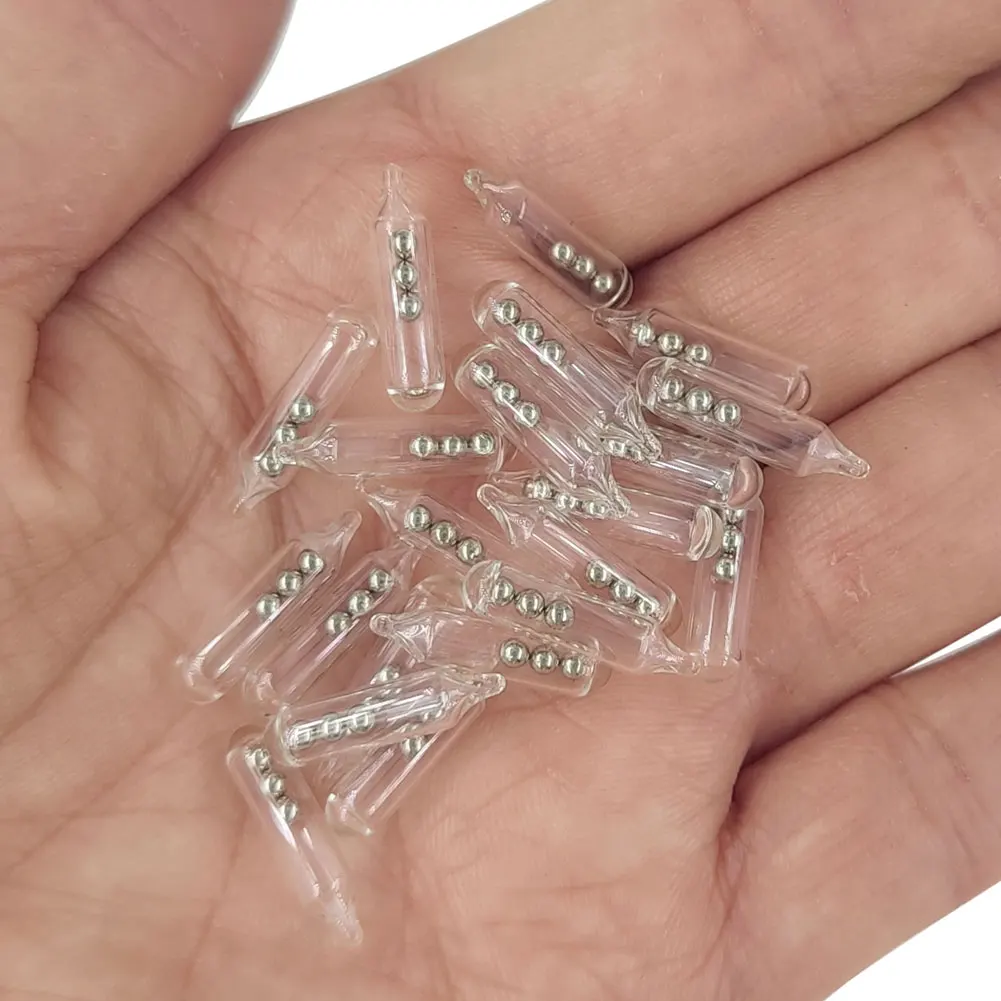 Fishing Lure Accessories Glass Rattles 50/200pieces For Fishing Soft Bait Insert Tube Rattles