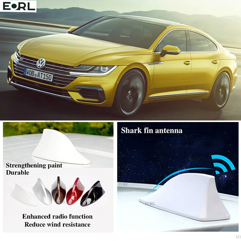 Per Vw Arteon 2017-2020 Antenna Pinna Di Squalo Segnale Fm Amplificatore Super Antenne Amplificatore Di Segnale Impermeabile Antenna Radio Fm/Am