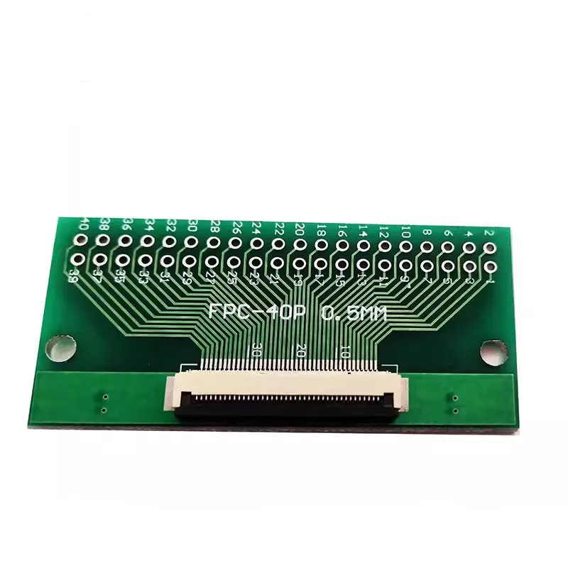 FFC/FPC Connector + FFC Cable 0.5mm Pitch 50/100/200mm Length 6P 8P 10P 12P 14P 20P 30P 40P 50PIN 1set