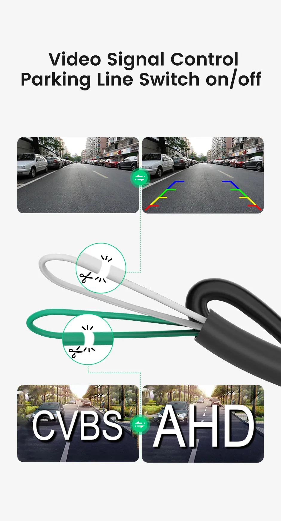 Kamera zamocowana w pobliżu zderzaka samochodu
