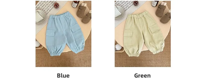 Description Picture 5 of itemBoys' Pants for Spring, Summer, and Autumn 2025, New Mosquito Resistant Pants in Solid Color, Comfortable for Babies