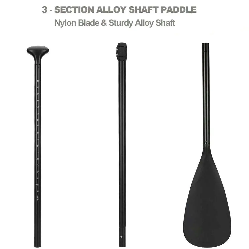 Adjustable Alloy SUP Paddle 160-215cm for Stand Up Paddle Board with Edge Guard-2-Part Design