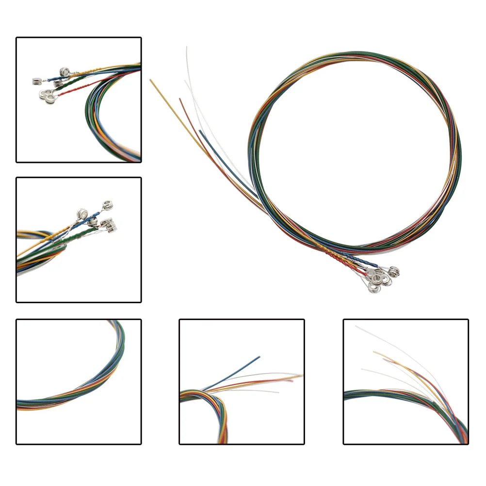 

6pcs Folk Guitar String Acoustic Guitar Replacement String Single Guitar String