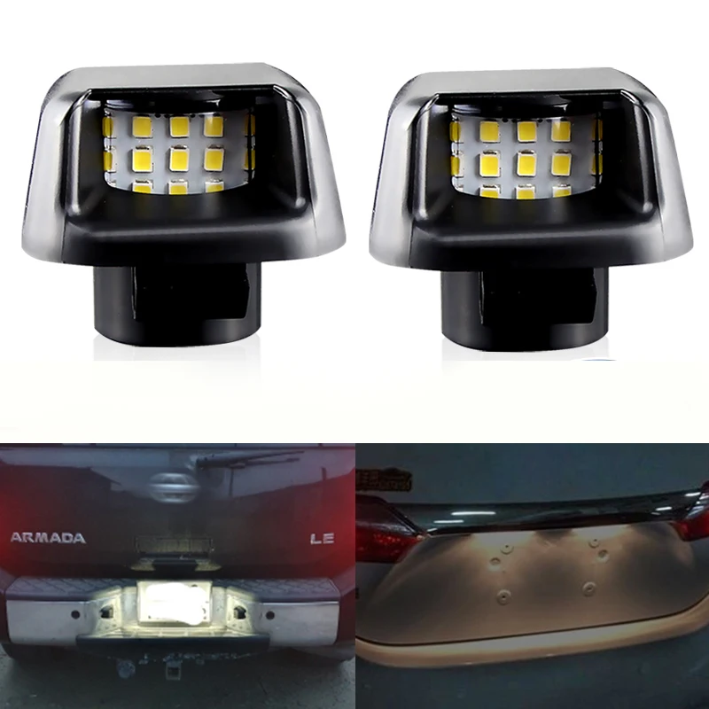 

Для Nissan Armada Frontier Navara Titan Xterra для Suzuki Equator высокая яркость светодиодный номерной знак свет лампа номерного знака