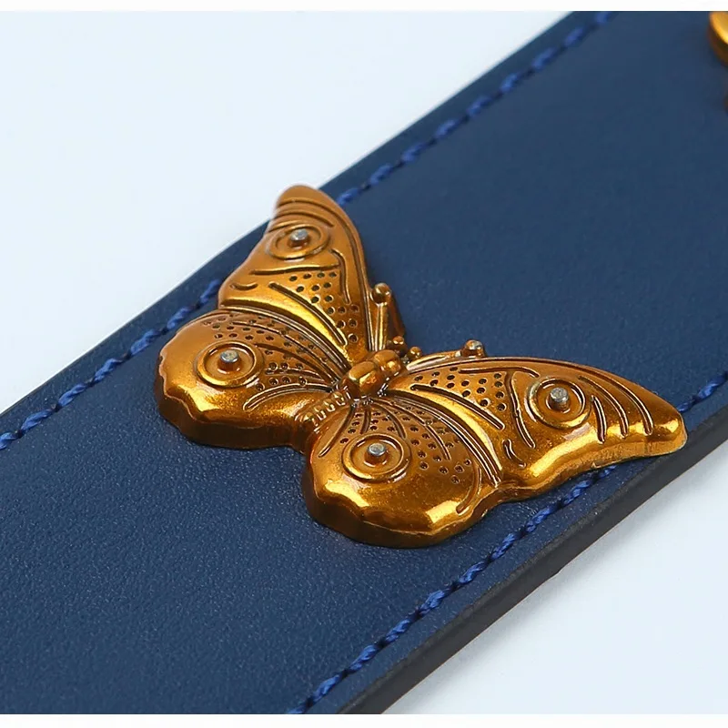 Brand new style star with old gold butterfly bag accessories Fashion versatile wide bag with handbag accessories