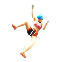 Resin 1/64 Scale Climbing People Figures, Miniature People Model for Diorama Layout 2
