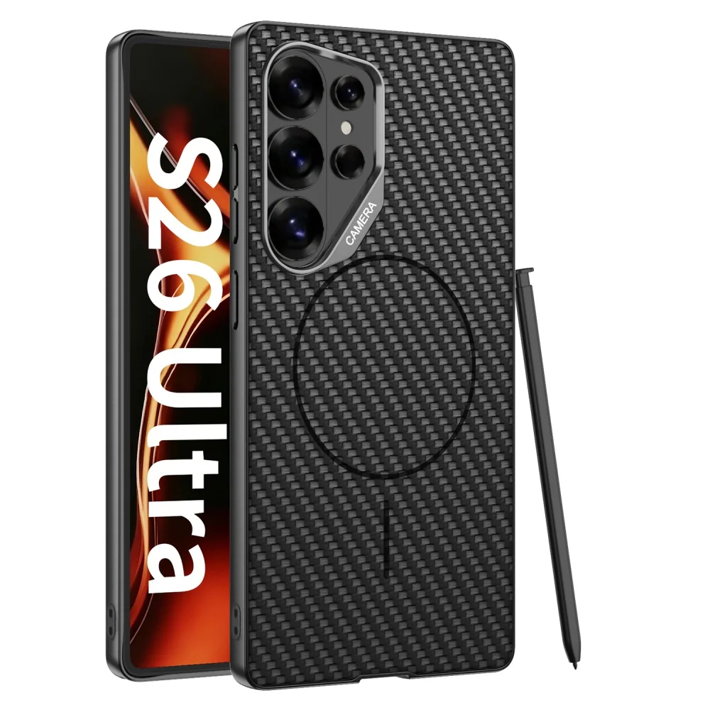 Magnetic Luxury Leather Wireless Charging Shockproof Phone Case
