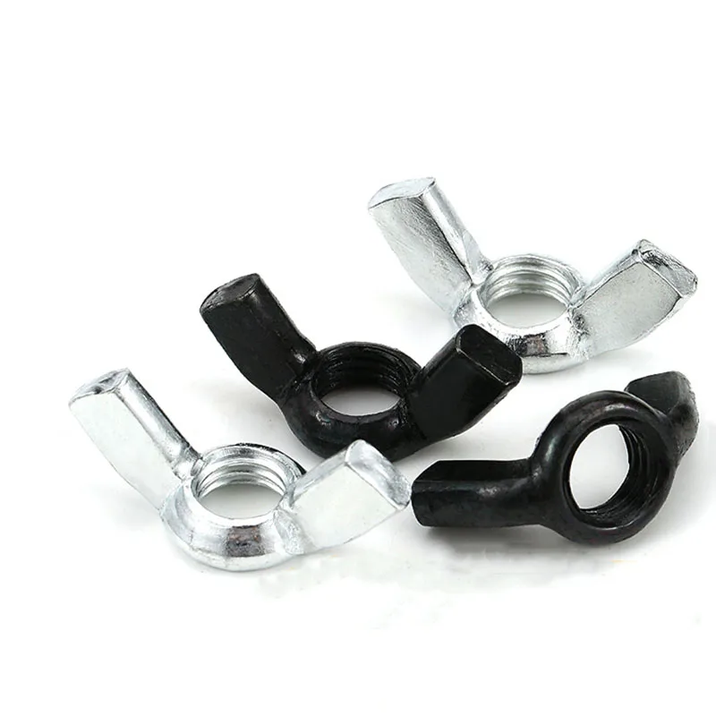 

10Pcs Grade 4.8 Butterfly Wing Nuts M3 M4 M5 M6 M8 M10 M12 Carbon Steel Wing Nuts Zinc Plated Hand Tighten Nut DIN315