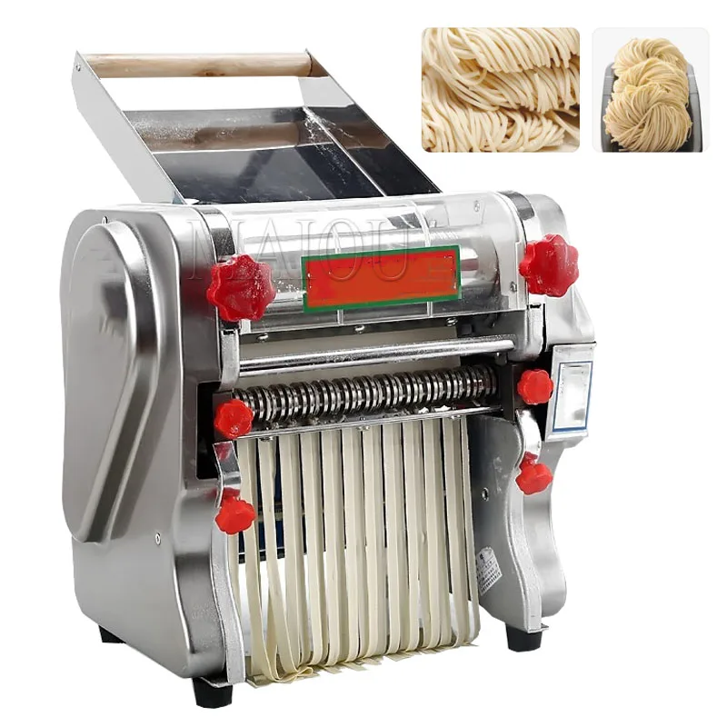 Electric Noodle Press Machine FKM Dough Roller Stainless Steel Desktop Pasta Dumpling Maker Commercial Kneading Noodle Machine