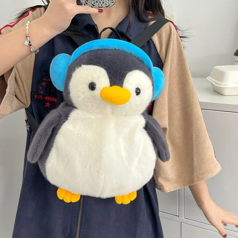 ペンギン ぬいぐるみ バッグ 女性かわいい漫画ペンギンバッグ 2025 新しい人格女の子