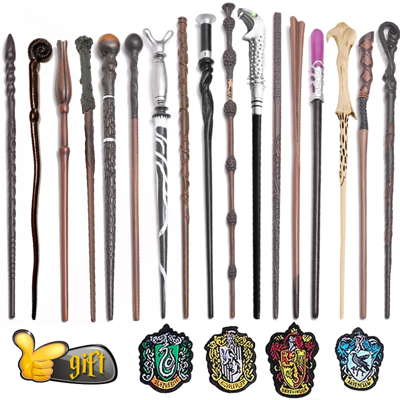 Magic Wand Metal Core Wizard Wands with 4 Cloth Patches No Box |