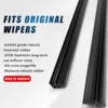 6mm Car Wiper Blade Replacement Strip Boneless Rubber Strip Frameless Wiper Rubber Strip Accessory 26 "28" 30 "32" Inch 2PCS 5