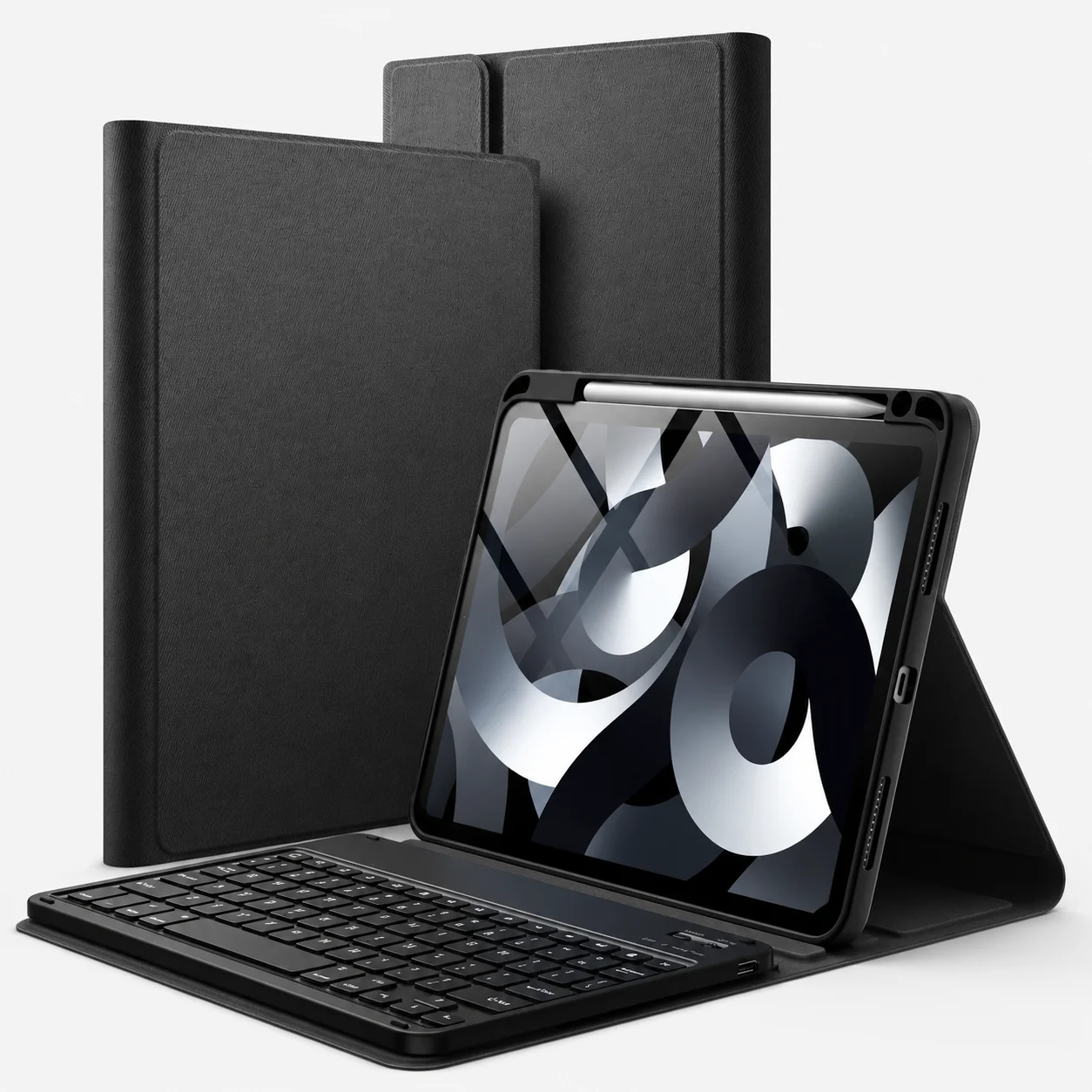 iPad 11 Keyboard Case with Pencil Holder - Detachable Wireless Keyboard & Charging Support