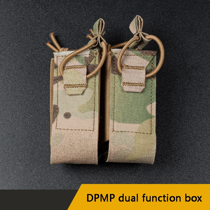 

DPMP двухфункциональная камуфляжная коробка, тактическая двойная сумка для магазина, многофункциональная сумка для аксессуаров MOLLE, сумка для жилета и аксессуаров