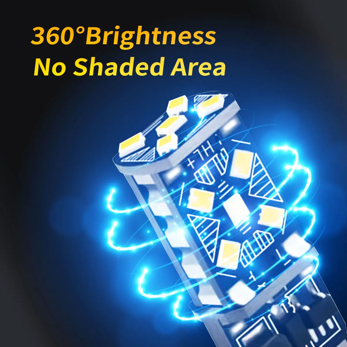 10개 T10 W5W 2016 15SMD LED 자동차 신호등 전구 12V 플러그 앤 플레이 자동차 방향등 안개등 독서등 브레이크 신호등