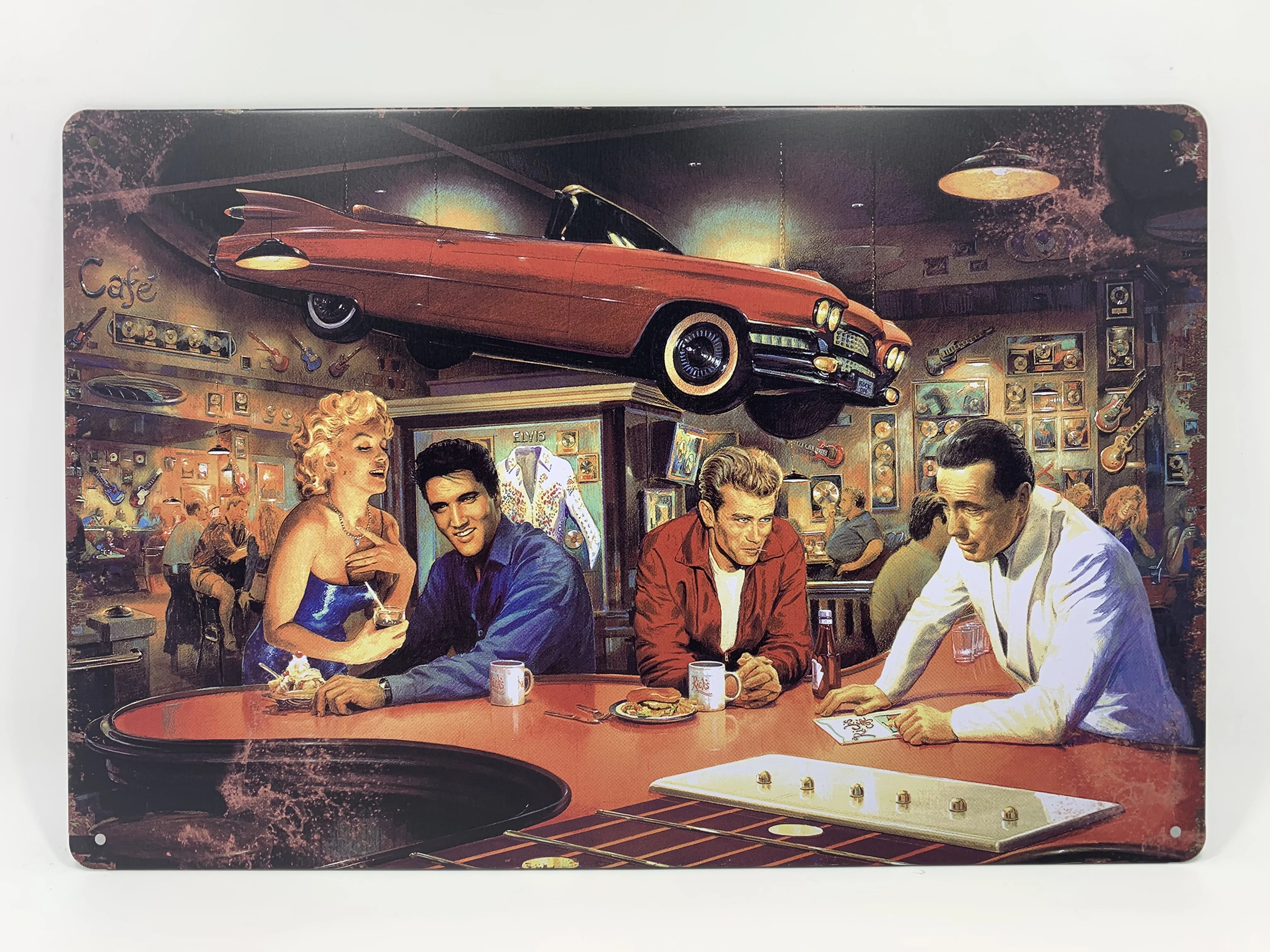 Marilyn Monroe James Dean Elvis Presley Poster