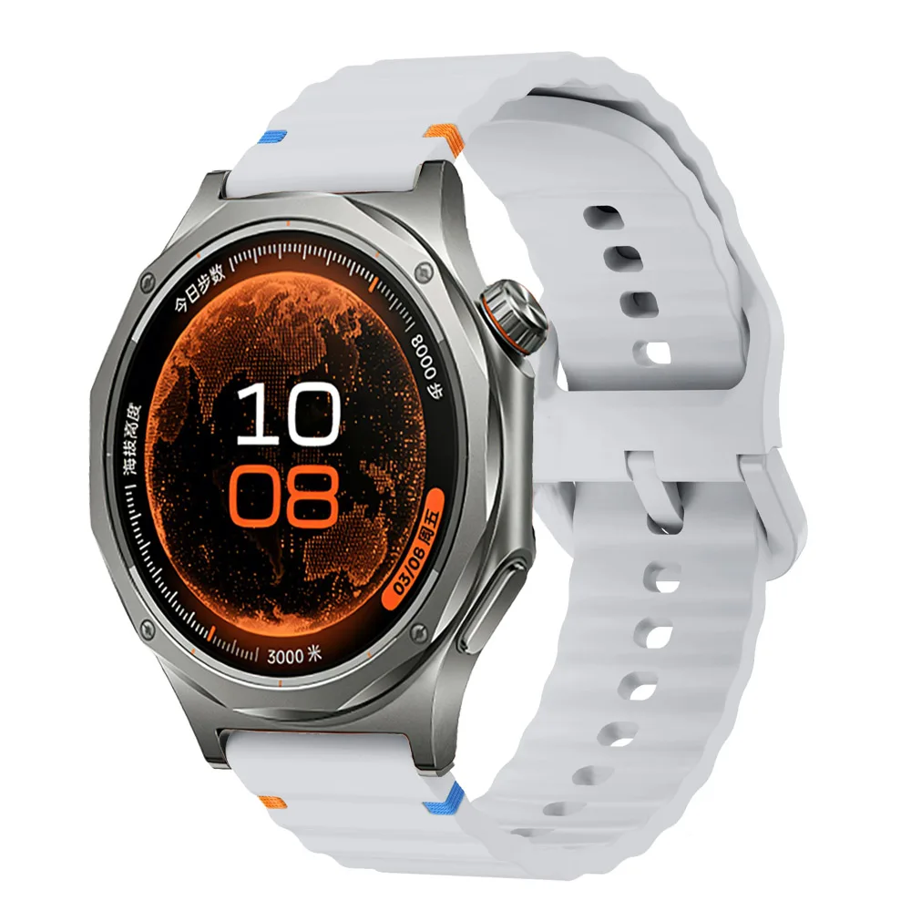 Wave Sports Silicone Strap - Comfortable Silicone Band for Smartwatches (18/20/22mm)
