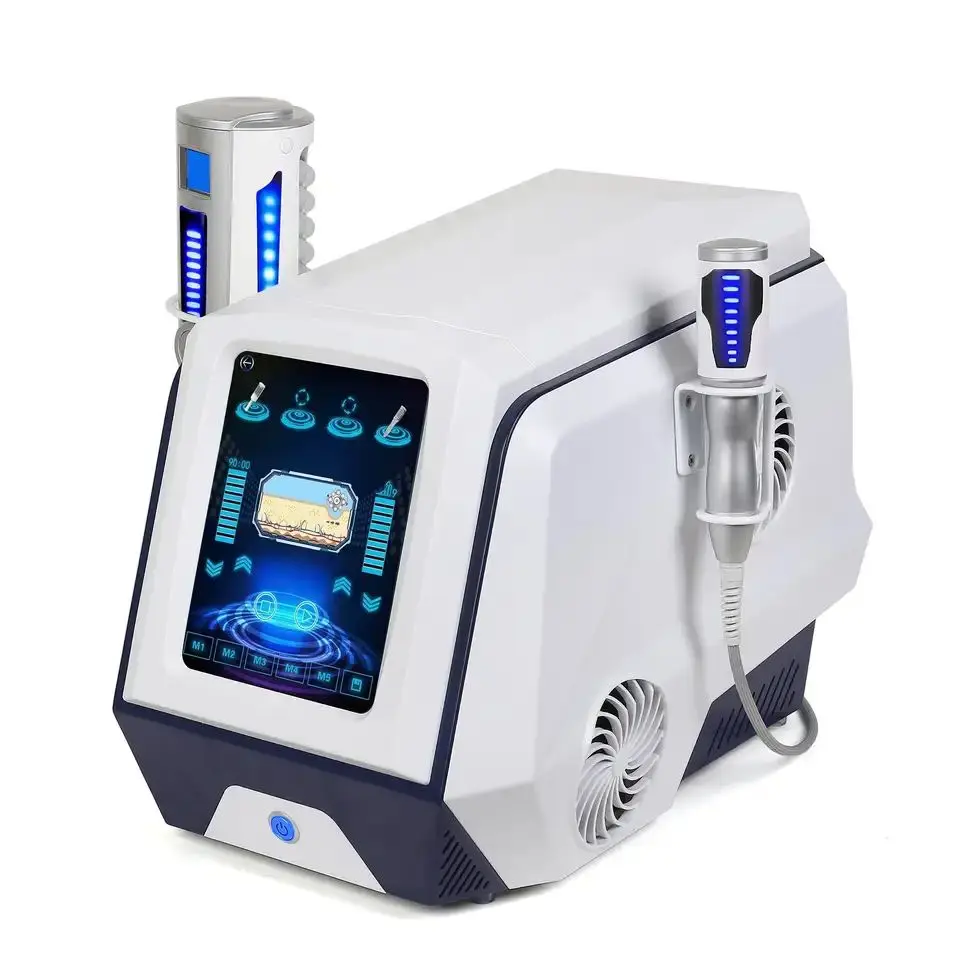 

New Inner Ball Roller Massage Cellulite Reduction Slimming Trend Intelligence 2 Handle Silicone Shockwave Therapy Machine