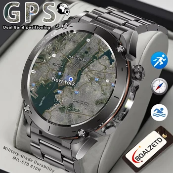 2026 New Military GPS Men Smart Watch 730 mAh10ATM-IP69 Waterproof SWIM Built-in Dual-band GNSS Compass Sport Men For Men Gift 1