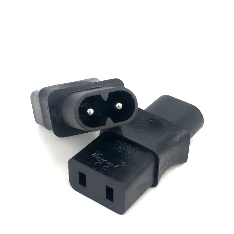 Prises de conversion d'alimentation EU vers IEC320 C5, adaptateur d