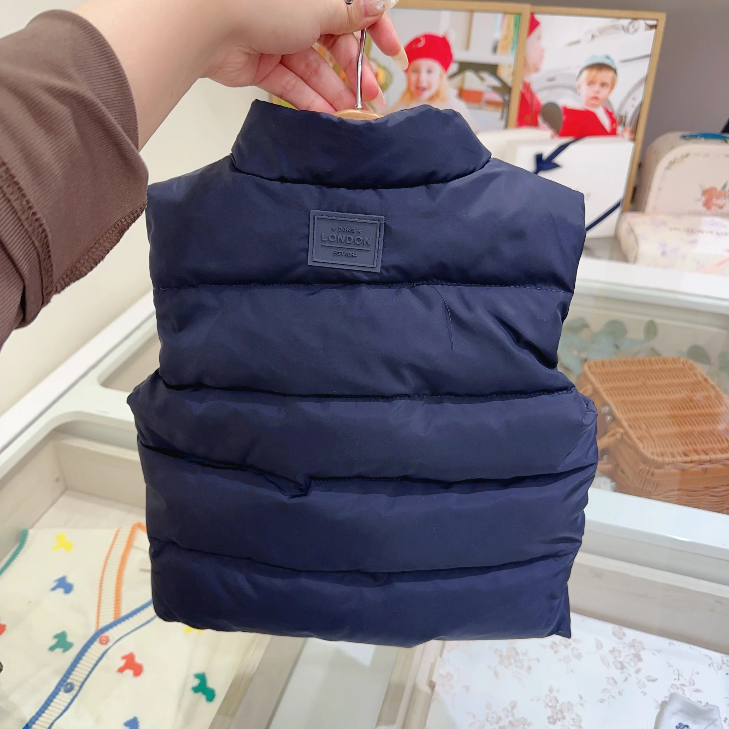 트렌디한 따뜻한 다운 코튼 조끼, 아동용 캐주얼 유니섹스 겨울 자켓, 24계절 신상  남아 여아 패셔너블 아우터웨어