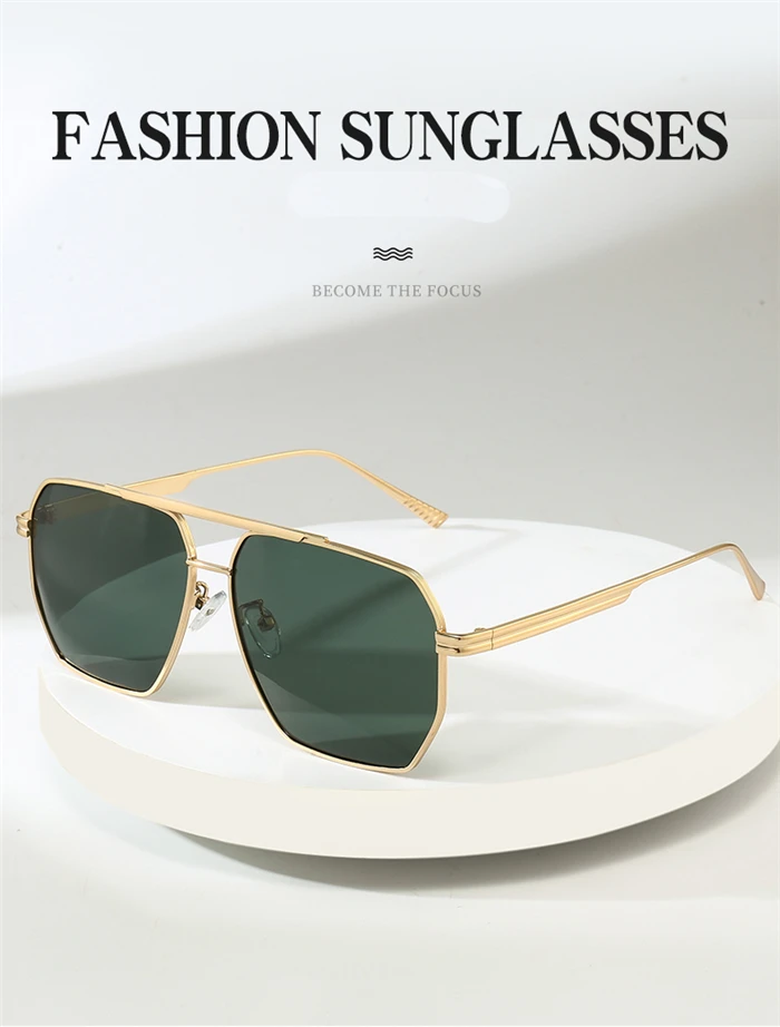 2024 Polygon Pilot Myopia Sunglasses Men Polarized Big Frame