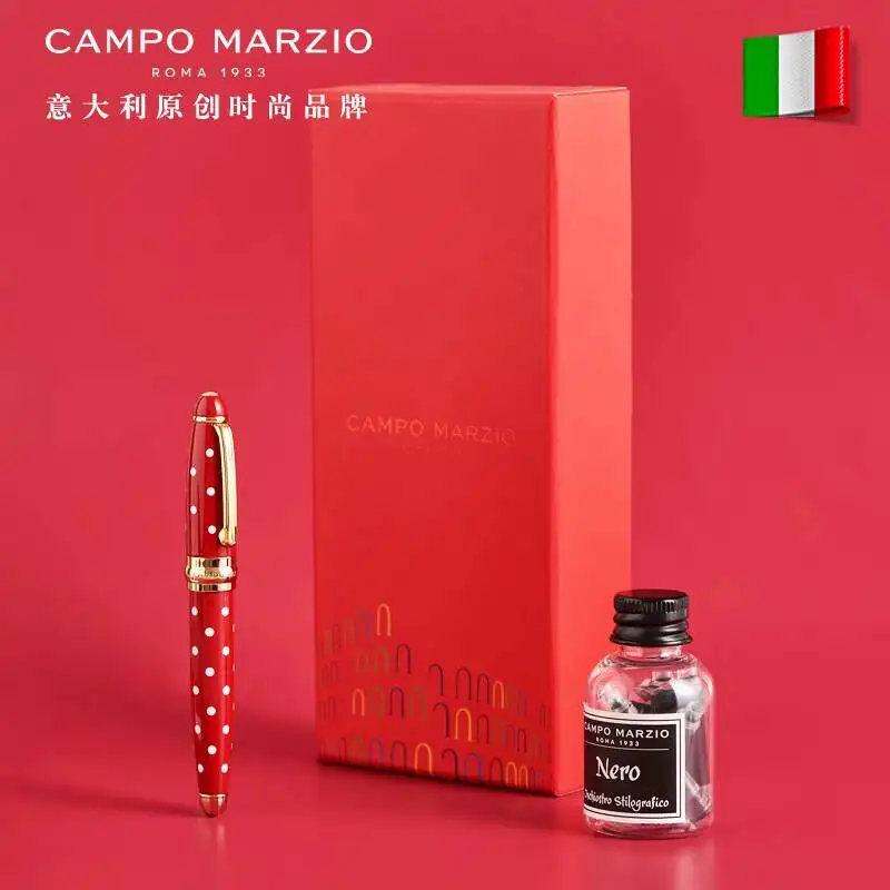 Campo Marzio Mini Polka Dot Fountain Pen Gift Box Set For Women High-end Exquisite Gift Calligraphy Fountain Pen