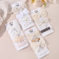 4Pcs/Set Baby Hair Clip Cute  Flower Butterfly Hairpins for Toddler Children Girl Lovely Clips Barrettes Headwear Accessories 6