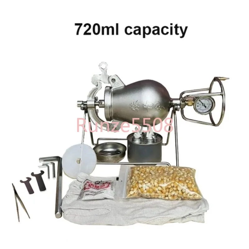 

500ml Home Old Popcorn Maker Grain Amplifier Machine 720ml Hand-cranked Puffed Rice Corn Making Machines