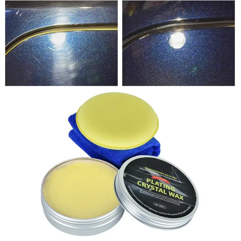 

Paste Wax For Car 200ml Solid Carnauba Wax For Car Polishing Waterproof Rapid Ceramic Paint Cream Multifunctional Professional