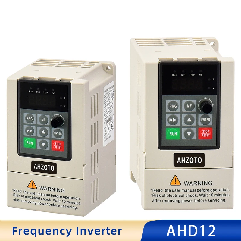 모터 속도 제어 인버터용 가변 주파수 드라이브 컨버터, 경제적인 미니 VFD, AHD12, 220V, 0.75, 1.5, 2.2KW, 1HP, 2HP, 3HP