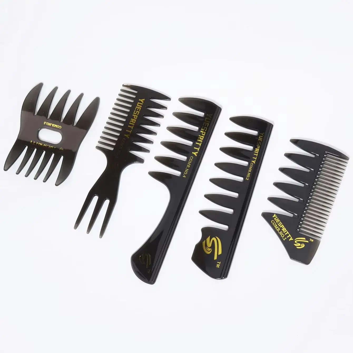Hair Styling Comb 1pc Wide Toothed Combs For Men Hairdressing Styling Real Hair Wigs