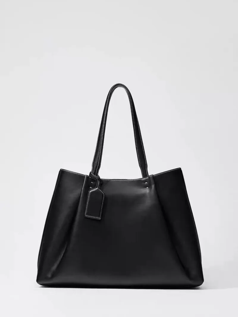 Fashion Ruched Women big Handbags Designer PU Leather Shoulder Bag High Quality Crossbody Bags Women Bucket Bag Female Clutch