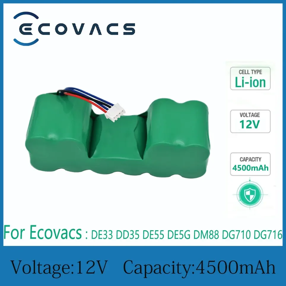 

ECOVACS 4500MAH Sweeper Battery for ECOVACS DD35 DD33 DD56 DD37 DT88 DE55 DE53 DE35 DE33 DM65 DC68 DN33DN36DG710DG716 Power Bank