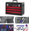 408-Piece Mechanics Tool Set, General Household Home Repair Tool Kit with 3-Drawer Heavy Duty Metal Box, Hand Tool Kit Set 1 Pac 3