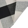 2X Cotton Buffalo Plaid Rugs,Buffalo Check Rug,23.6Inch X35.4Inch,Checkered Outdoor Rug (Black And White Porch Rugs) 5